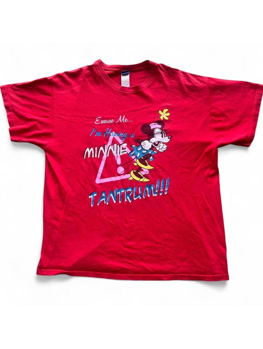 Vintage 90s Excuse Me Im Having A Minnie Mouse Tantrum Graphic T-Shirt Sz Large